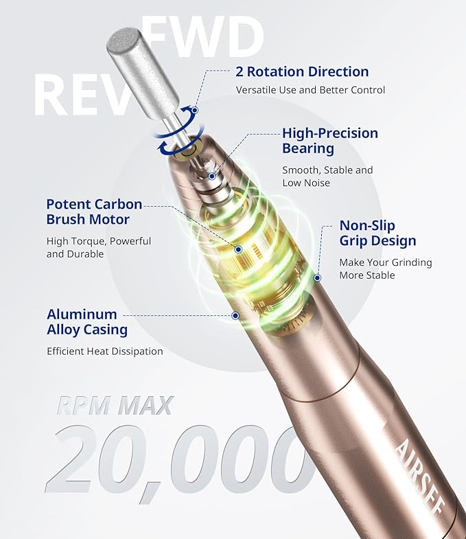 Airsee n14 electric nail drill,