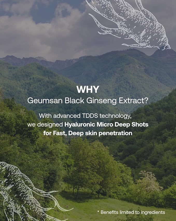 Geumsan Black Ginseng Peptide Under Eye Patches for Dark Circles & Wrinkles 2 Patches, Hydrocolloid Eye Mask for Firming & Hydration, Korean Skincare, Deep Absorption Technology