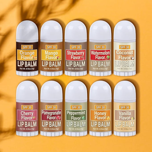 10 Pcs Mini Sunscreen Lip Balms