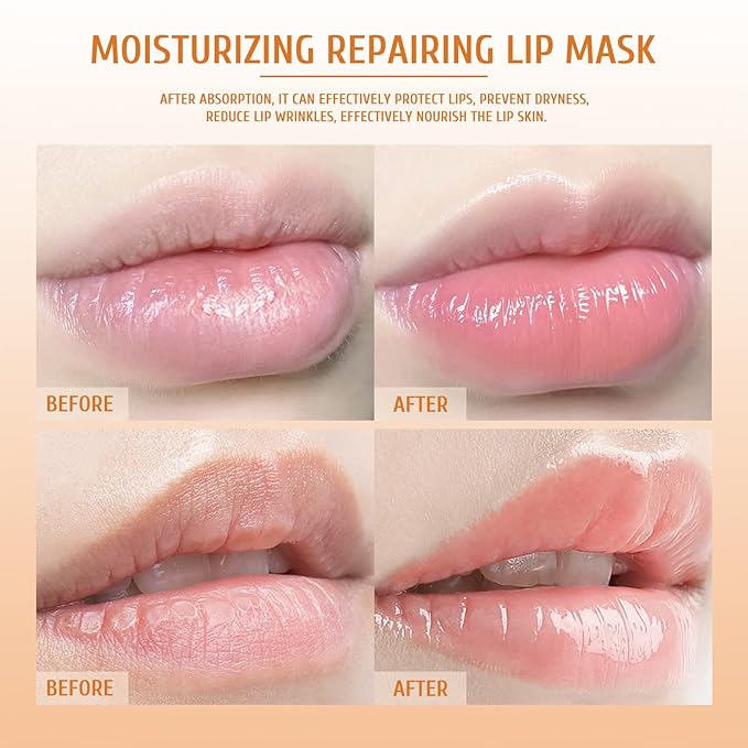 4Pcs Honey Lip Mask Pot, Moisturizing