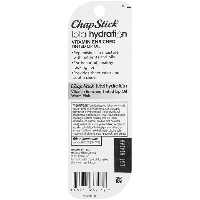 ChapStick Total Hydration Vitamin Enriched Warm