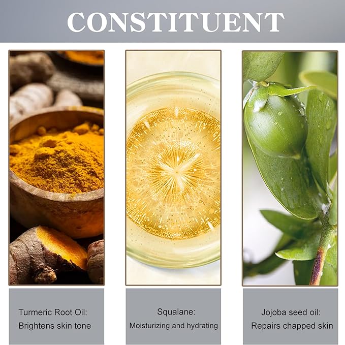 Organic Turmeric Lip Balm All-Day Moisturizing,