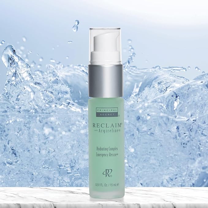 RECLAIM Hydrating Complex Emergency Rescue Serum with Ceramide, 5% Argireline, Antioxidants, and Melon Extract, 0.51 oz, by Principal Secret