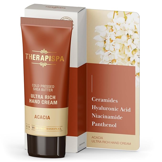 Ultra Rich Hand Cream – Intensive Hydration & Repair for Dry, Chapped Hands | Enriched with Shea Butter, Ceramides, Niacinamide (B3) & Panthenol (B5) (Acacia, 2.0 oz, Pack of 1)