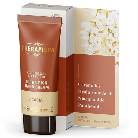 Ultra Rich Hand Cream – Intensive Hydration & Repair for Dry, Chapped Hands | Enriched with Shea Butter, Ceramides, Niacinamide (B3) & Panthenol (B5) (Acacia, 2.0 oz, Pack of 1)