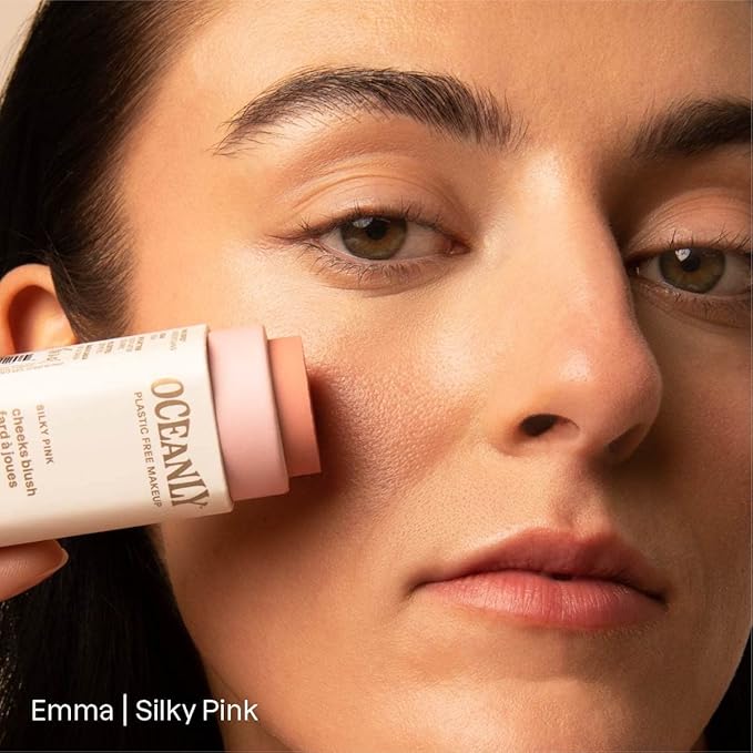 ATTITUDE Oceanly Lightweight Blush Stick, Titanium Dioxide-Free, EWG