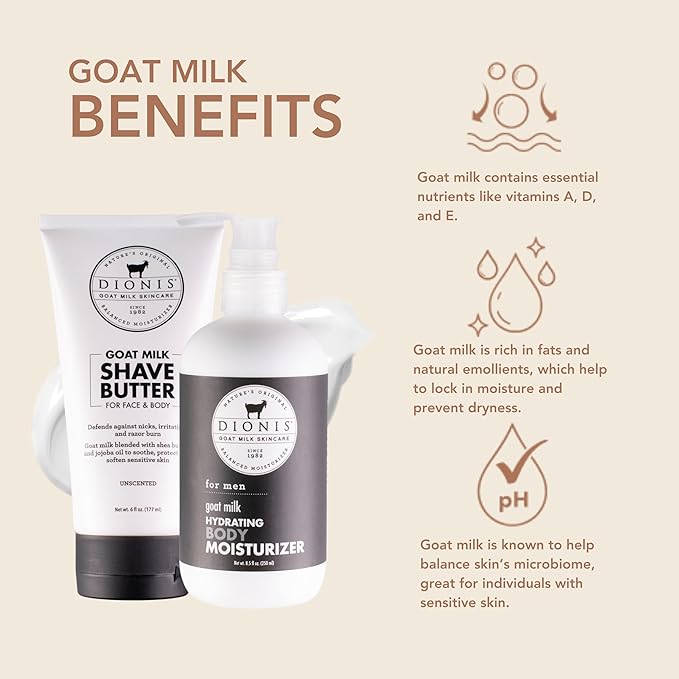 Dionis Goat Milk Skincare Men's Bath Hydrating