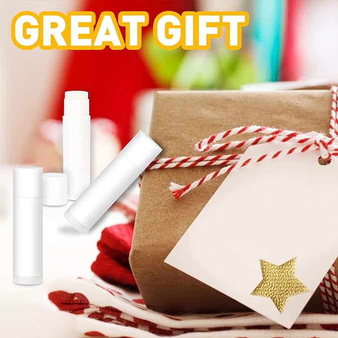 DMSKY 100 Pack Lip Balm Unlabeled,