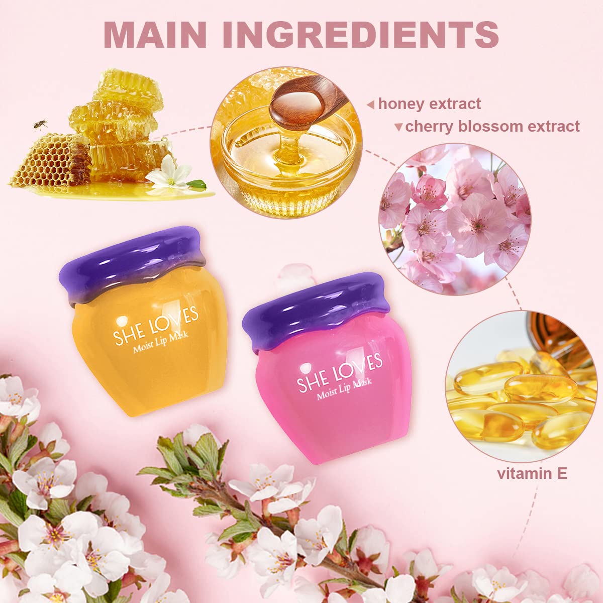 Honey Lip Mask, Day and Night Repair, Hydrating Lipstick Raincoat, Sleeping Lip Mask (Honey for Day Use)