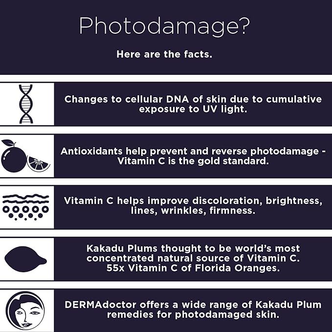 DERMAdoctor Vitamin C Face Cream for Aging Skin | Facial Moisturizer Wrinkle Cream with Vitamin C for Face - Targets Fine Lines, Wrinkles, Dullness, Aging, and Dehydrated Skin Daily moisturizer -1 oz