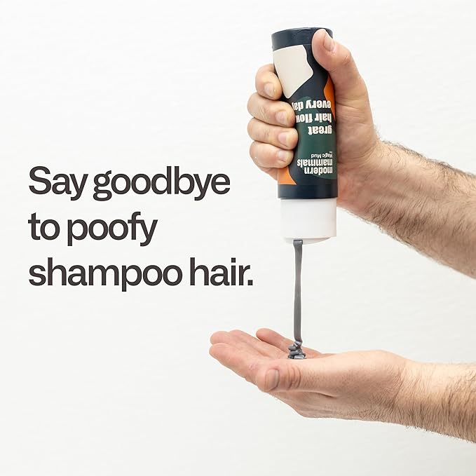 Modern Mammals Men's Shampoo Alternative I Sulfate Free CoWash I Enhances Natural Hair Volume I Lather Free, Cleansing, Hydrating, Replaces Conditioner, 2 in 1, I Barber Recommended (32oz)