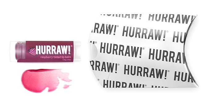 Hurraw! Raspberry Tinted Lip Balm: (Sheer