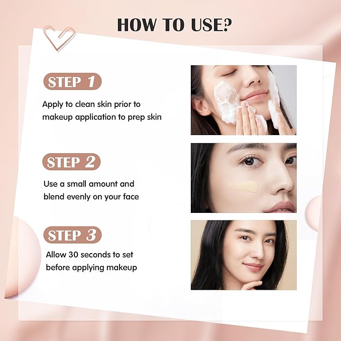 Hydrating Makeup Primer with Hyaluronic Acid, Face Foundation