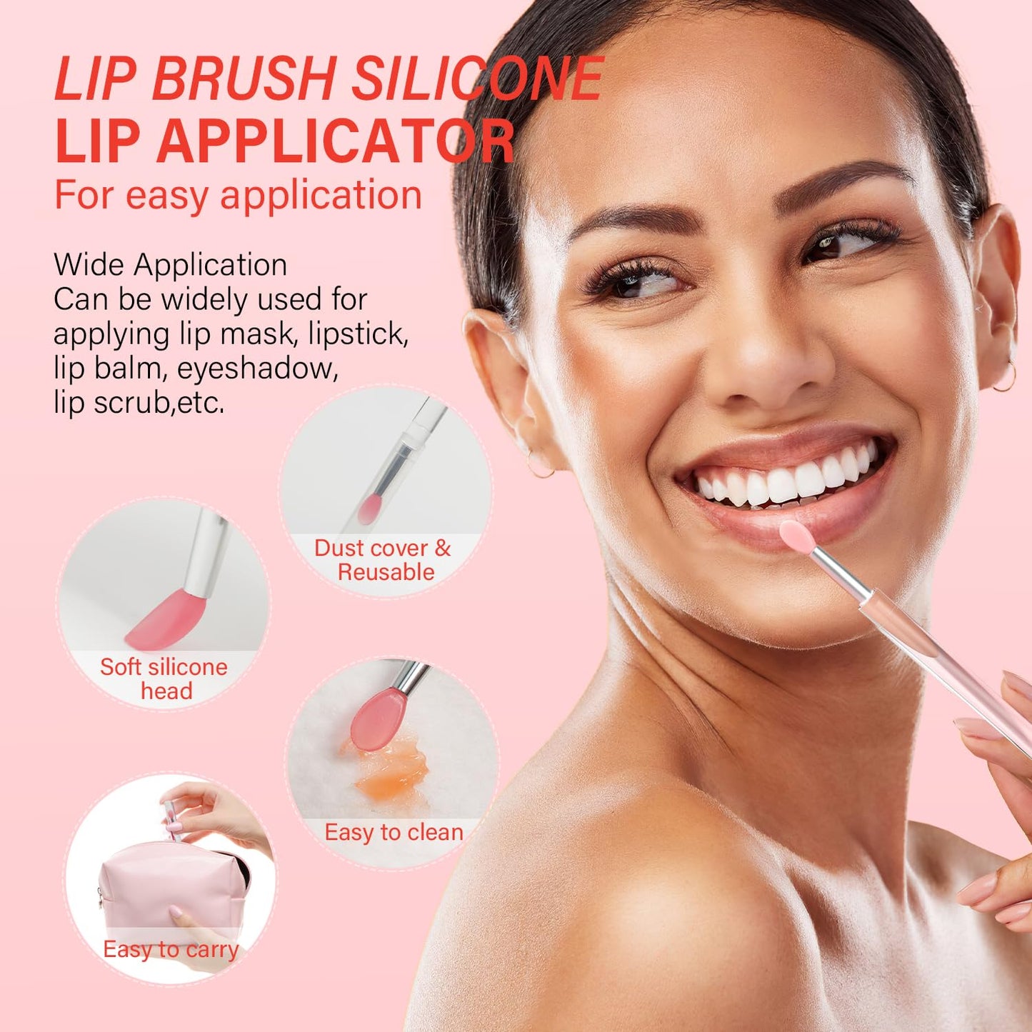 Lip Mask Set 4 Pcs, Overnight Lip Sleeping Mask with Shea Butter, Hyaluronic Acid & Vitamin C Nourishes Hydrates Dry, Flaky Lips, Moisturizing Lip Repair Balm & Butter, Lip Care Gift for Women