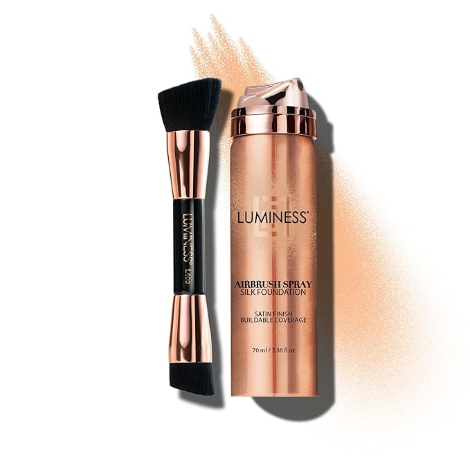 LUMINESS Silk Airbrush Spray Foundation & Buffing Brush Foundation Concealer
