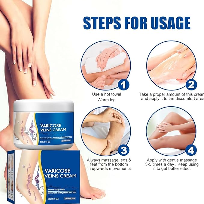 1PCS Varicose Leg Repair Cream, Skin Cream for Legs 50g/1.76fl.oz
