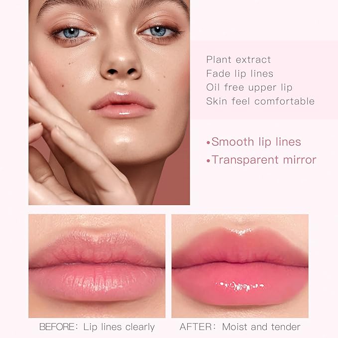 Pudaier Hydrating Lip Oil, Fruit Extract Lip Oil Hydrating