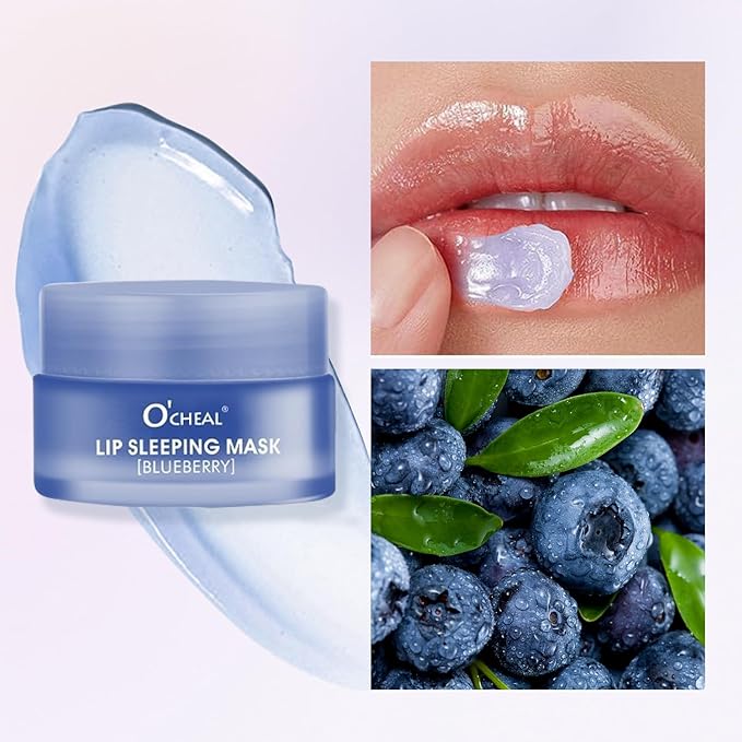 Moisture Collagen Booster Lip Sleeping Mask (Blueberry)