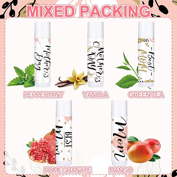 Dunzy 50 Pcs Mother's Day Lip Gifts