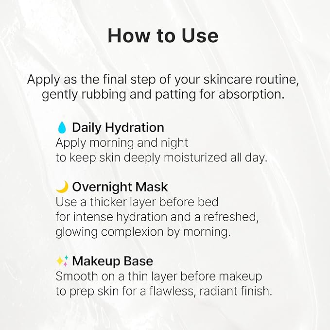 Born to Glow Gel Cream | Vegan Peptide Moisturizer with Plant Mucin (Snail Mucin Alternative) | K-Beauty for Glass Skin, Barrier Repair with Ceramide for Sensitive Skin, 2.36oz