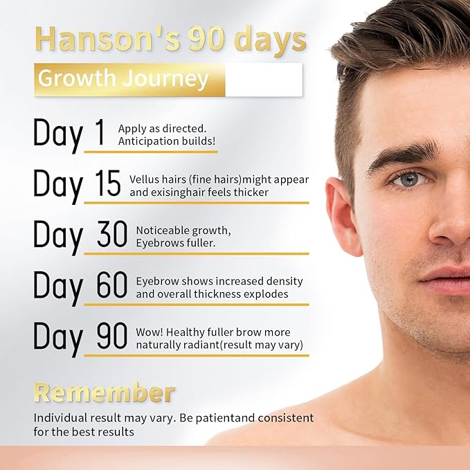 HANMU Eyebrow Growth Serum,For Rapid Enhancing Brow Growth Faster,Fuller,Thicker,Non Irritating Eye Brow Serum Enhancer 4ml