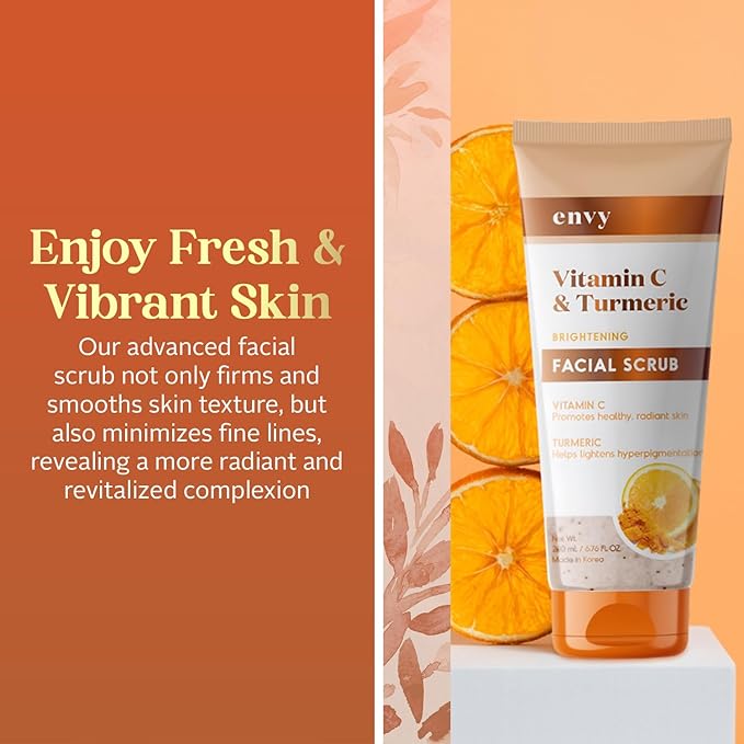 Envy Facial Scrub (Vitamin C & Turmeric)