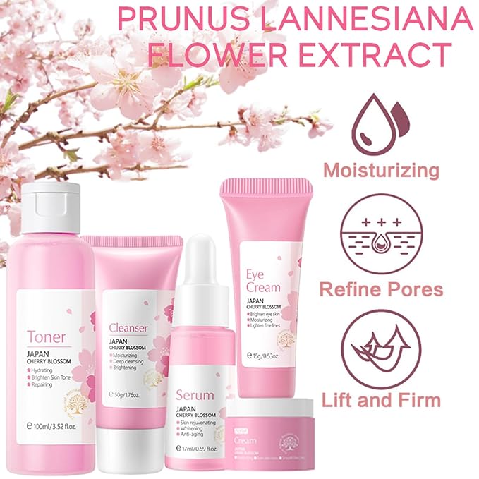 Korean Skin Care Set - Sakura