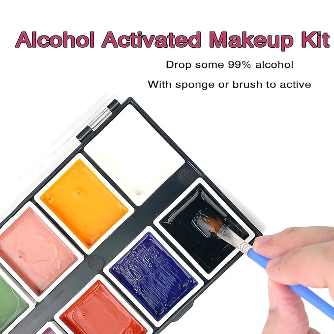 Depvision Alcohol Activated Face Paint SFX Makeup 12