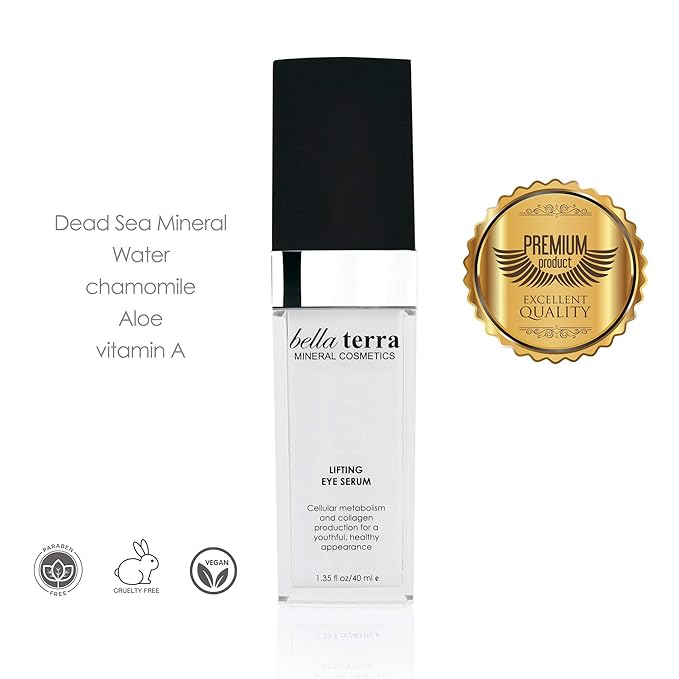 Bellaterra Cosmetics K-Vitamin Brightening Eye Cream 40ml – Rich Vitamin K Oxide, Botanical Extracts & Antioxidants for Dark Circles, Puffiness, Wrinkles, Fine Lines & Under-Eye Rejuvenation