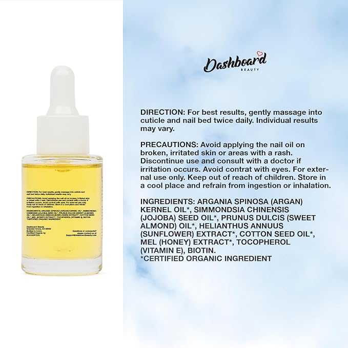Dashboard Beauty Cuticle Nail Oil