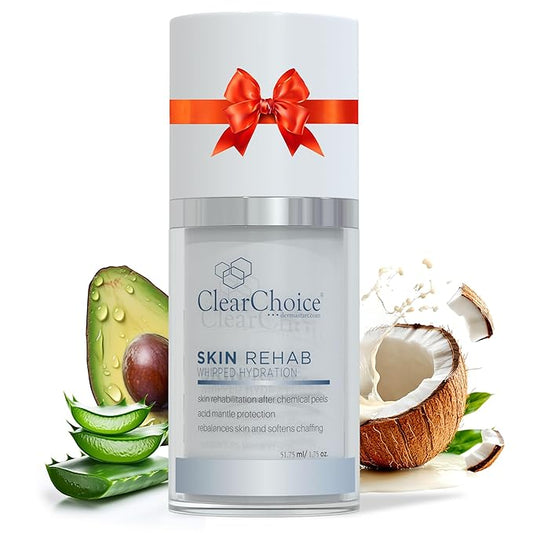 Clear Choice Skin Rehab Whipped Hydration, Deeply Hydrates & Repairs Skin Barrier, Post-Treatment Care,1.7oz