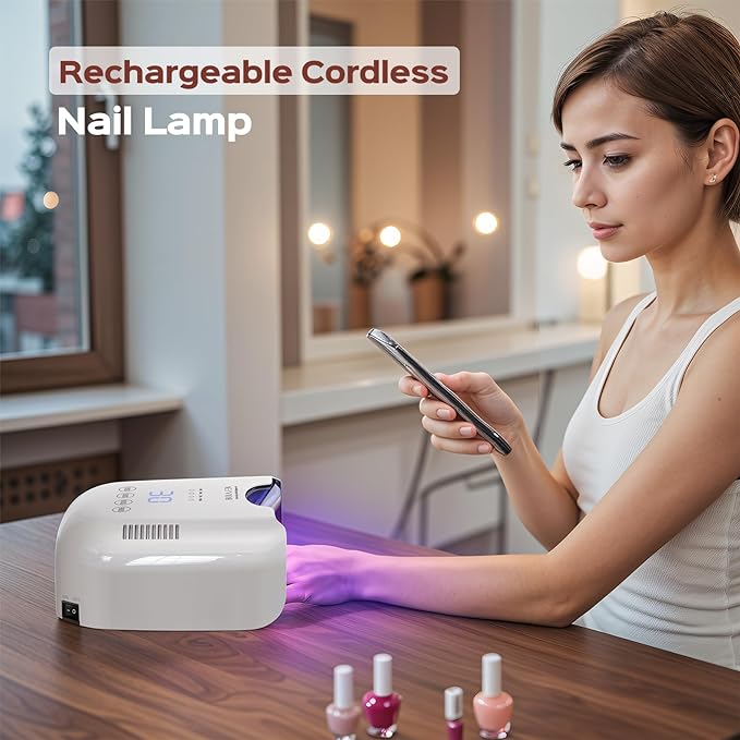 BOLASEN Cordless Rechargeable UV Nail