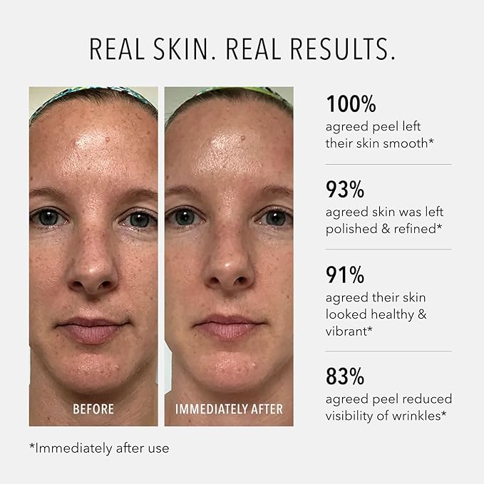 HydroPeptide Polish & Plump Face Peel Radiant Two-Step System, Boosts Firmness and Plumpness, 1 Set