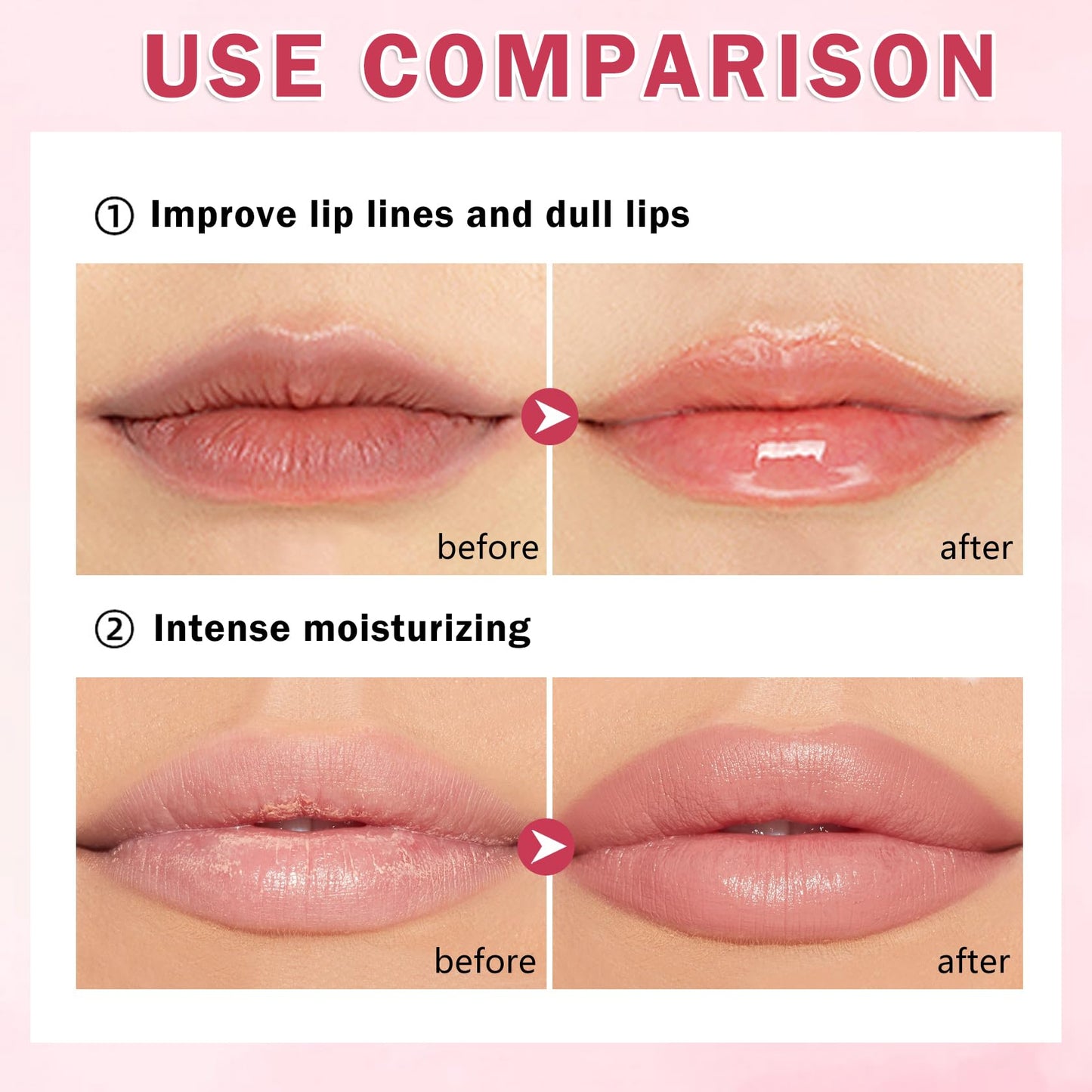 LZXLUKGIR 4PCS Honey Lip Balm Hydrating Honey Lip Mask Overnight Propolis Bee Balm Lip Balm Prevention Dry and Cracked Lip Scrub Exfoliator (Honey+Strawberry+Coconut+Watermelon)