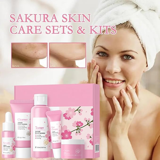 Korean Skin Care Set - Sakura