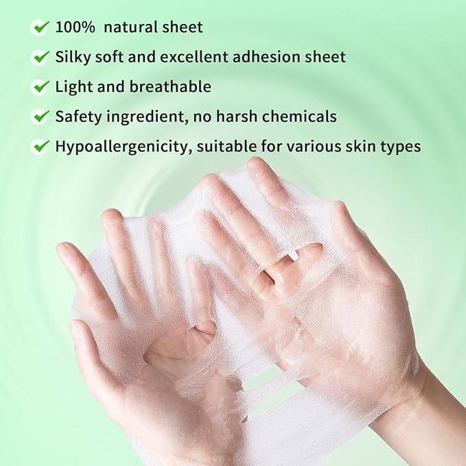 12 Pack Variety Face Masks Skincare for Women Sheet Face Mask for Kids Teens Girls, Hydrating Face Masks for All Skin Types with Natural Ingredients, Birthday Party Spa Gift for Kids Teens Girls Women