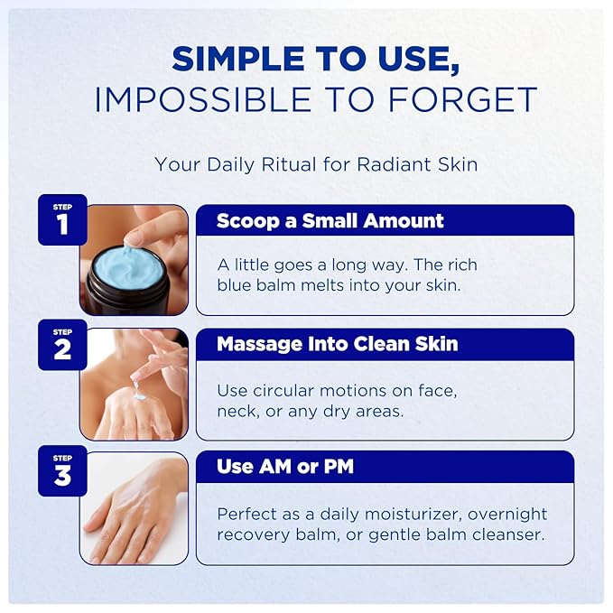 Methylene Blue Tallow Balm for Face – Beef Tallow Moisturizer with Coconut Oil and Honey – Methylene Blue Face Cream for All Skin Types – 3 oz