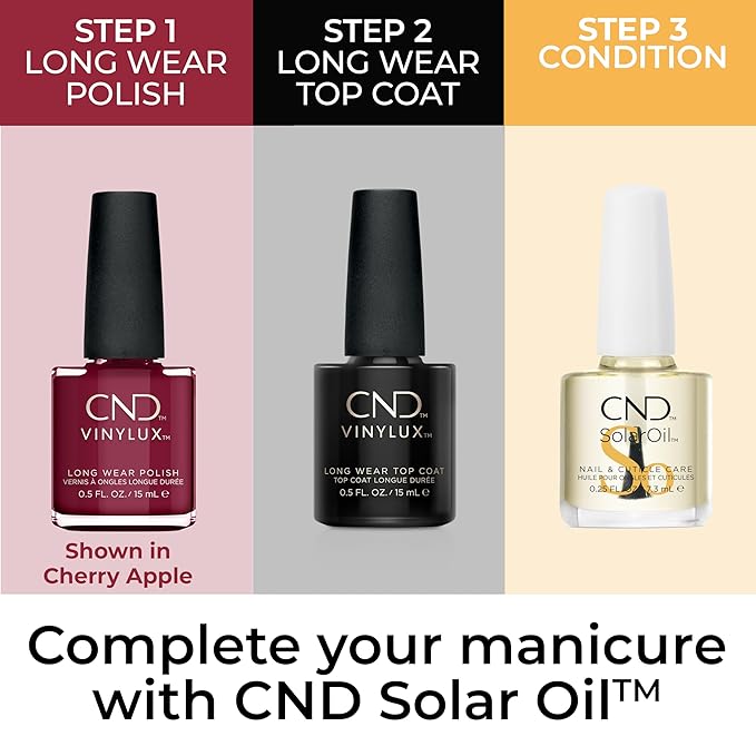 CND Vinylux Longwear Red Nail Polish, Gel-like Shine & Chip Resistant Color, Soft Flame, 0.5 fl. oz