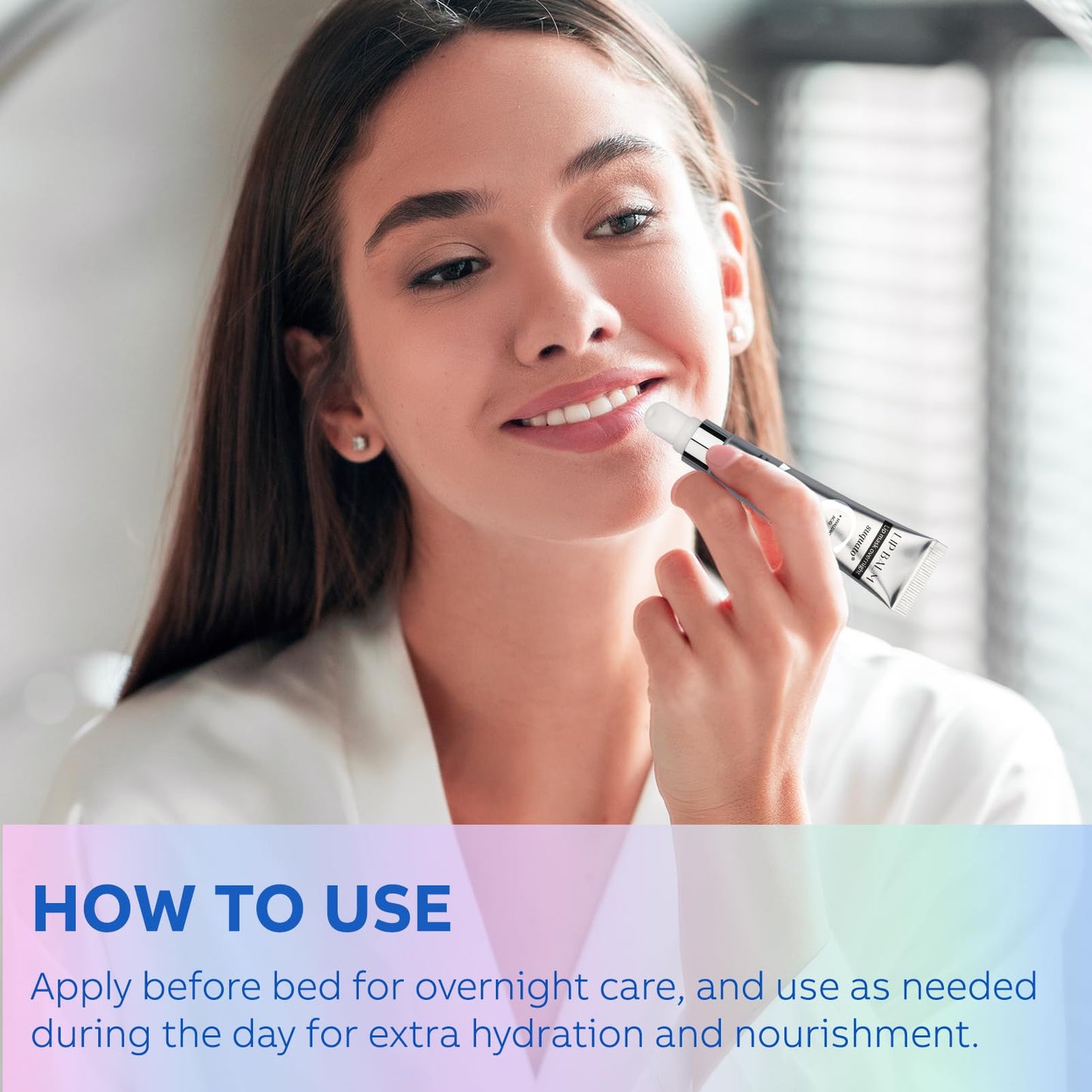 Peptide Lip Treatment Butter Balm: Mini Plumping Gloss Set for Dry Care, With Hyaluronic Acid and Mask Overnight for Glowy Skin, Travel Size Night Hydrating Balm