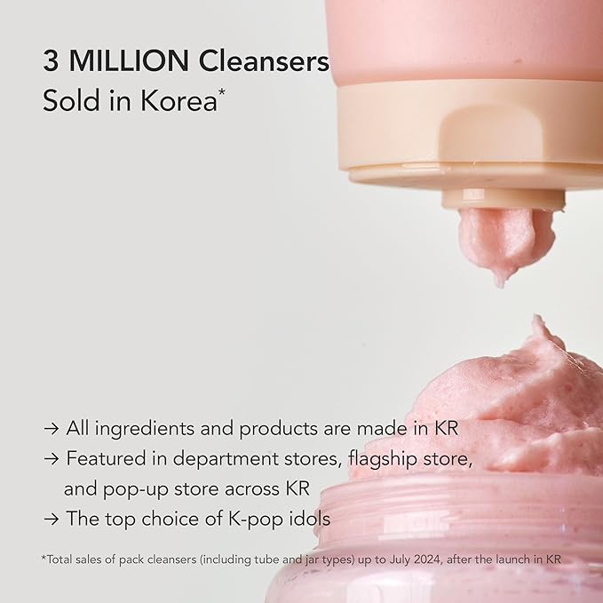 Whipped Korean Facial Cleanser and Face Wash with Mugwort & Tea Tree for Oily Skin and Pore Care, Moisturizing, Vegan, Doubles as a Face Mask, 4.5 oz