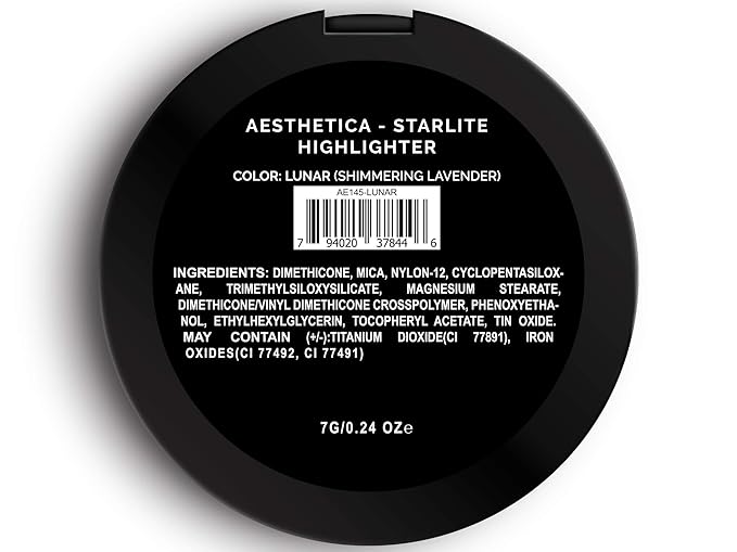 Aesthetica Starlite Highlighter - Metallic Shimmer Highlighting Makeup