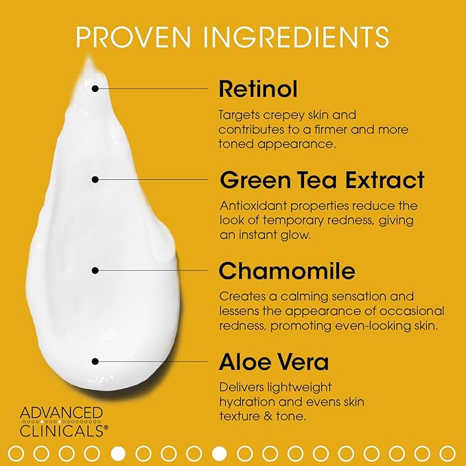 Advanced Clinicals Retinol Body Lotion Moisturizer Sagging