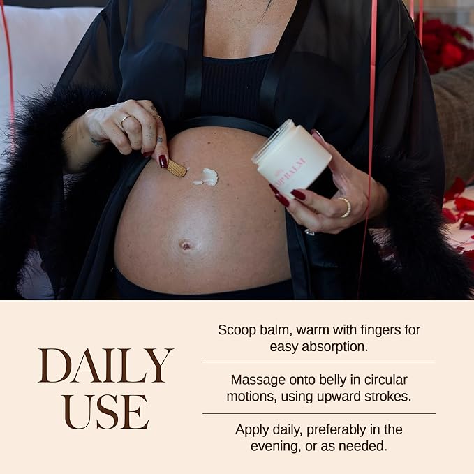 BUMP BALM Stretch Mark Prevention & Hydration Balm, Lotion for Prenancy Skin Care with Argan Oil and Shea Butter, 3.4 oz