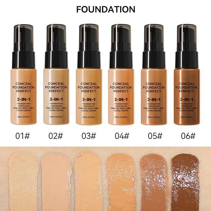 Glow Contour Face Liquid Foundation Bronzer Highlighter Illuminator