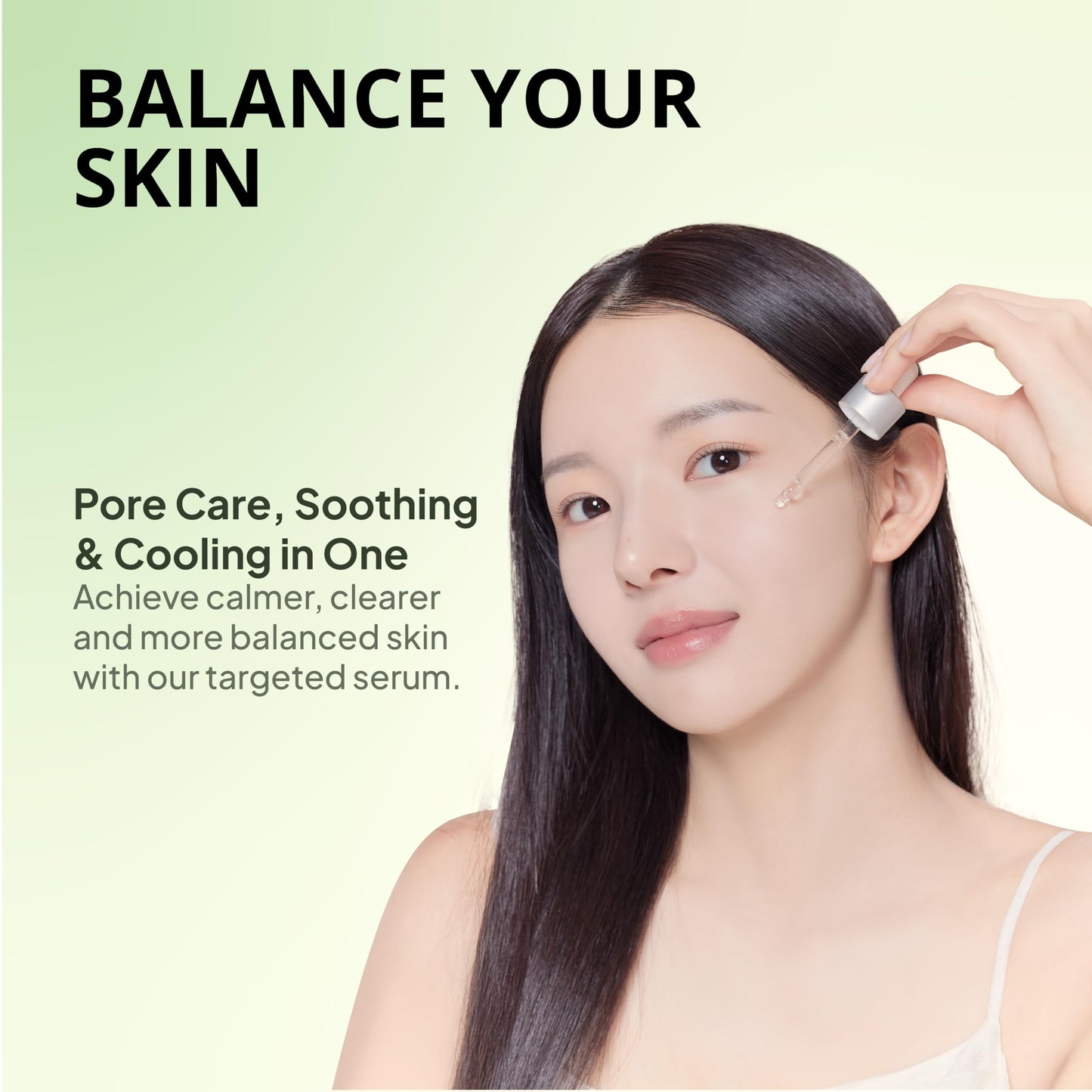 HAPA KRISTIN Face Serum Korean Skin Care Pore Care with Centella, Reduces Enlarged Pores & Excess Sebum, Niacinamide Serum, Oil Control, Pore Cleaner, Bakuchiol, 1.01 fl oz