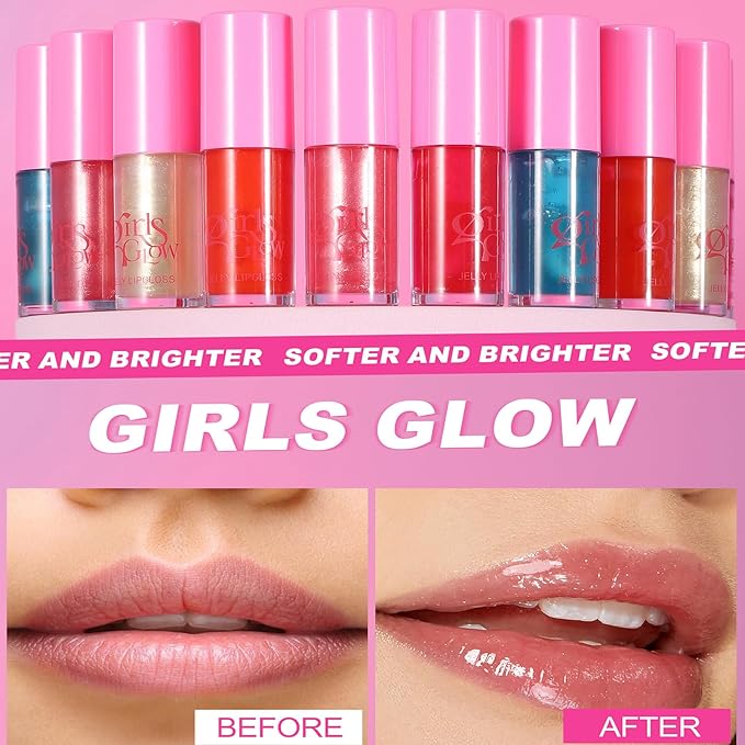 Jelly Lipstick Hydrating Glow Lip Oil, Glasting Water Hydrating
