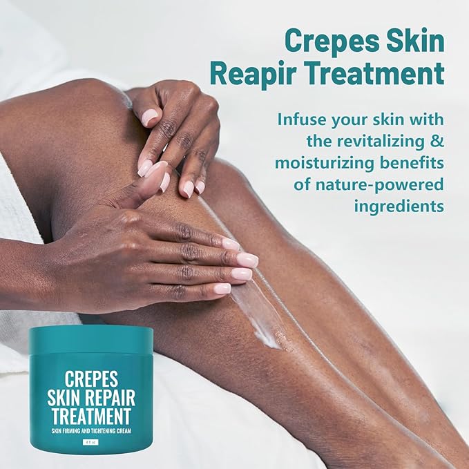 Crepes skin cream for aging skin ，Crepes Skin Repair Treatment, Firming Cream with Hyaluronic Acid & Shea Butter to Deeply Moisturize & Tighten Wrinkly Dry