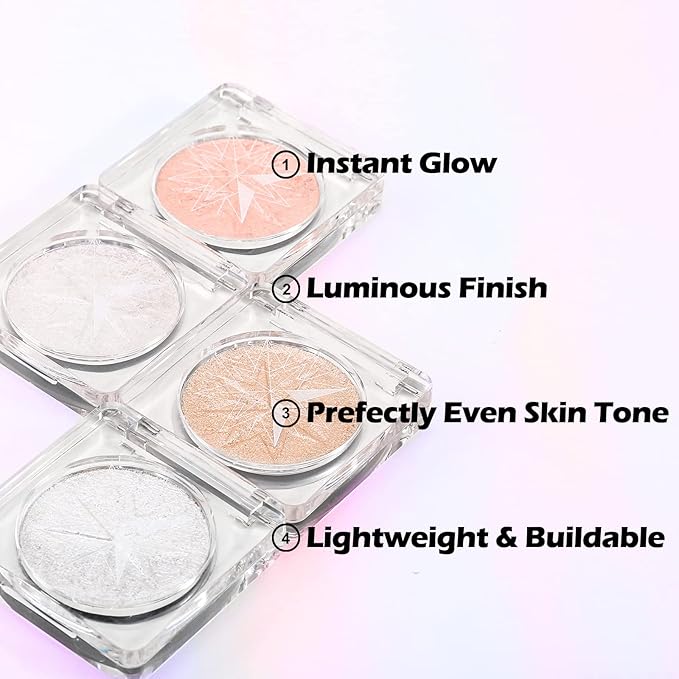 Erinde Pearl Shimmer Glitter Highlighter Highlight Makeup Contour