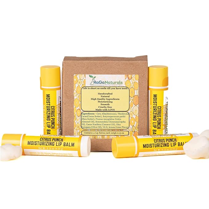 All Natural Lemon Moisturizing Lip Balm Love