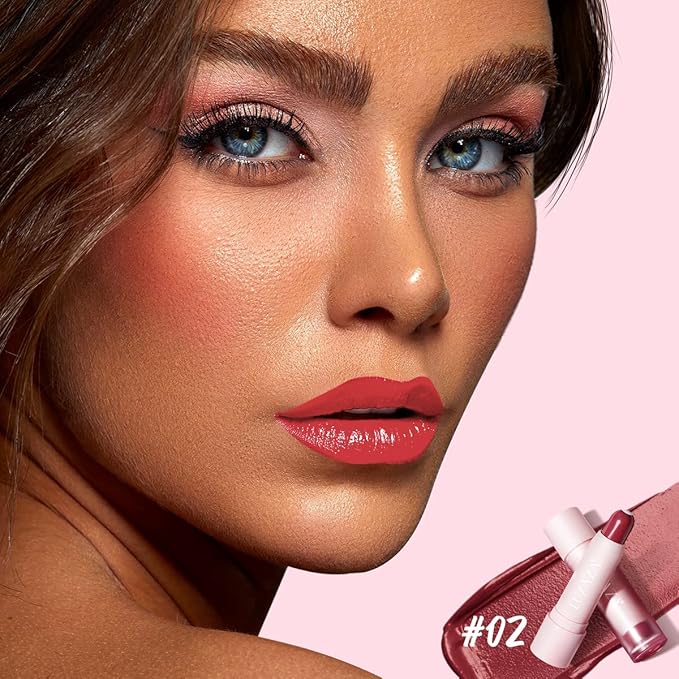 2PCS Tinted Lip Balm Chapstick Hydrating/Coloring